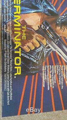 THE TERMINATOR Original 1984 UK Quad Cinema Movie Film Poster Poster 30x40