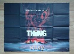 THE THING (1982) original UK quad movie poster John Carpenter Sci-fi Horror