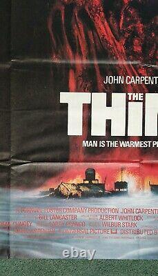 THE THING (1982) original UK quad movie poster John Carpenter Sci-fi Horror