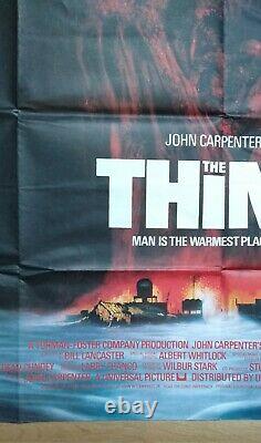 THE THING (1982) original UK quad movie poster John Carpenter Sci-fi Horror