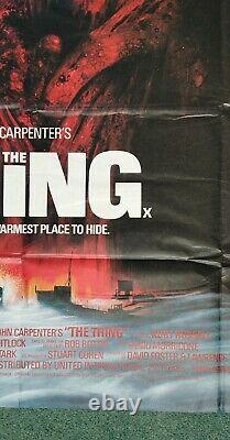 THE THING (1982) original UK quad movie poster John Carpenter Sci-fi Horror