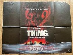 THE THING ORIGINAL UK CINEMA POSTER JOHN CARPENTER CINEMA QUAD 40 x 30 inch
