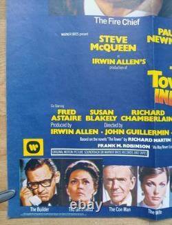 THE TOWERING INFERNO (1974) original UK quad poster Steve McQueen, Paul Newman