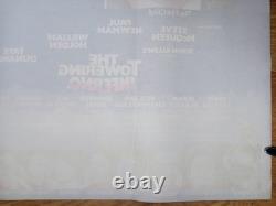 THE TOWERING INFERNO (1974) original UK quad poster Steve McQueen, Paul Newman
