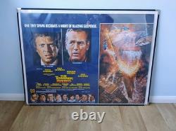 THE TOWERING INFERNO (1974) original UK quad poster Steve McQueen, Paul Newman THE TOWERING INFERNO (1974) original UK quad poster Steve McQueen, Paul Newman