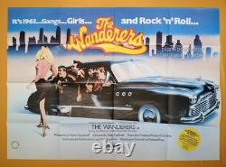 THE WANDERERS (1979) original UK quad poster rare car & sexy chick version