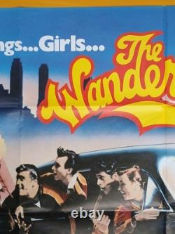 THE WANDERERS (1979) original UK quad poster rare car & sexy chick version