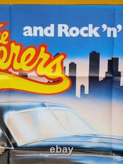 THE WANDERERS (1979) original UK quad poster rare car & sexy chick version