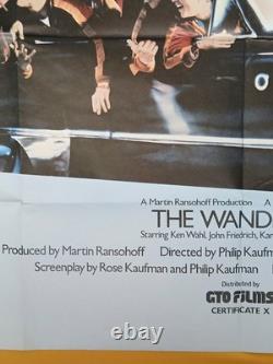 THE WANDERERS (1979) original UK quad poster rare car & sexy chick version