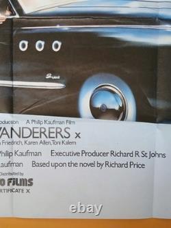 THE WANDERERS (1979) original UK quad poster rare car & sexy chick version