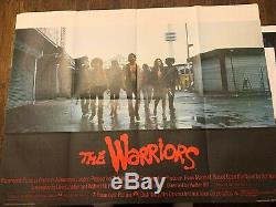 THE WARRIORS 1979 Original UK Quad Poster 30x40 Walter Hill Film