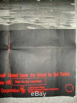 THE WARRIORS UK QUAD Movie POSTER 1979 Folded BLACK & WHITE VERSION Walter Hill