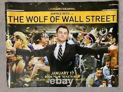 THE WOLF OF WALL STREET Original UK Quad/DS movie poster 2013