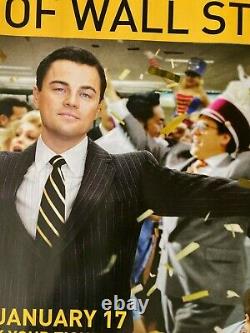 THE WOLF OF WALL STREET Original UK Quad/DS movie poster 2013