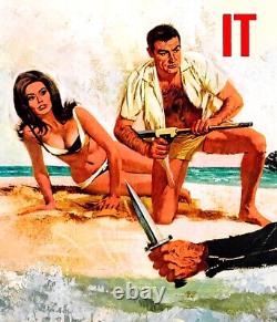 THUNDERBALL (1965) British Quad 30x40 GREAT rare James Bond movie poster