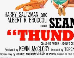 THUNDERBALL (1965) British Quad 30x40 style A James Bond movie poster