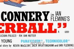 THUNDERBALL (1965) British Quad 30x40 style A James Bond movie poster