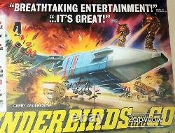 THUNDERBIRDS ARE GO 1966 Zero-X Anderson Original Vintage UK Film Quad Poster