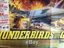 THUNDERBIRDS ARE GO Original UK Quad 1960's Movie Poster Gerry Anderson