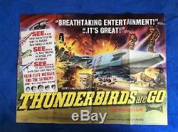 THUNDERBIRDS ARE GO Original UK Quad Movie Poster Gerry Anderson