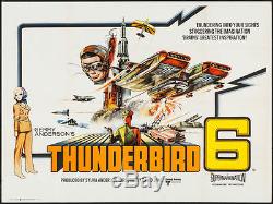 THUNDERBIRD 6 THUNDERBIRDS British Quad movie poster 1968 GERRY ANDERSON mounted