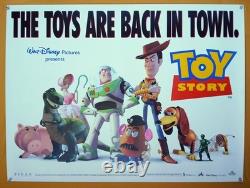 TOY STORY (1995) rare rolled double-sided original UK 1st release QUAD POSTER
