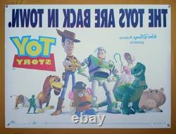 TOY STORY (1995) rare rolled double-sided original UK 1st release QUAD POSTER