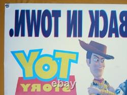 TOY STORY (1995) rare rolled double-sided original UK 1st release QUAD POSTER