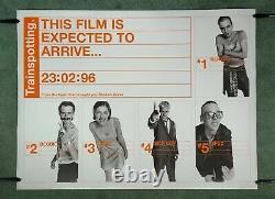 TRAINSPOTTING (1996) original UK advance teaser double-sided quad movie poster