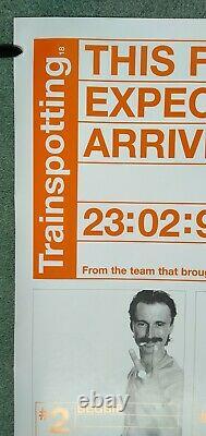 TRAINSPOTTING (1996) original UK advance teaser double-sided quad movie poster