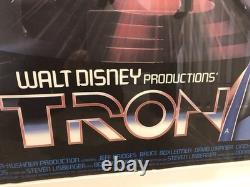 TRON 1982 Jeff Bridges, Bruce Boxleitner, David Warner UK QUAD POSTER