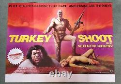 TURKEY SHOOT (1982) original UK quad movie poster Oz cult dystopian exploitation