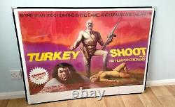 TURKEY SHOOT (1982) original UK quad movie poster Oz cult dystopian exploitation