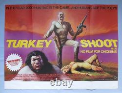 TURKEY SHOOT (1982) rare original UK quad movie poster Oz cult exploitation