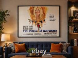 TWO WEEKS IN SEPTEMBER UK Quad Film Movie Cinema Poster 40 x 30 Brigitte Bardot