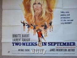 TWO WEEKS IN SEPTEMBER UK Quad Film Movie Cinema Poster 40 x 30 Brigitte Bardot