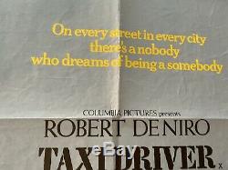 Taxi Driver Original UK British Quad Film Poster (1976) Robert De Niro