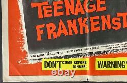 Teenage Frankenstein / Blood is My Heritage Original Quad Movie Cinema Poster