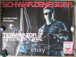 Terminator 2 original film quad 1991