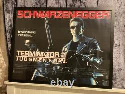Terminator 2 poster rarely available, genuine 1991 cinema quad (40in x 30in)