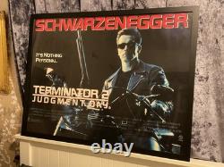 Terminator 2 poster rarely available, genuine 1991 cinema quad (40in x 30in)