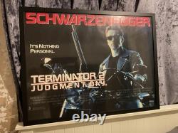 Terminator 2 poster rarely available, genuine 1991 cinema quad (40in x 30in)
