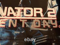 Terminator 2 poster rarely available, genuine 1991 cinema quad (40in x 30in)