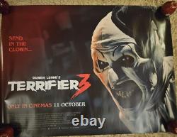 Terrifier 3 Movie Cinema Quad Poster (30x40), v good condition