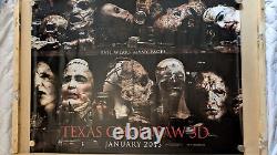 Texas Chinsaw 3D Quad Poster.'MINT