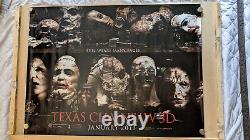 Texas Chinsaw 3D Quad Poster.'MINT