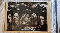 Texas Chinsaw 3D Quad Poster.'MINT