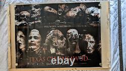 Texas Chinsaw 3D Quad Poster.'MINT