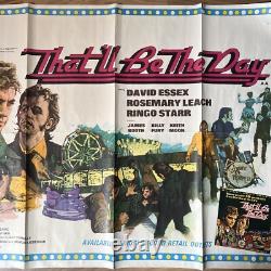 That'll Be The Day Original UK Quad Movie Film Cinema Poster 1973 VGC