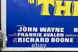 The Alamo Original Quad Movie Cinema Poster Richard Widmark John Wayne Early RR